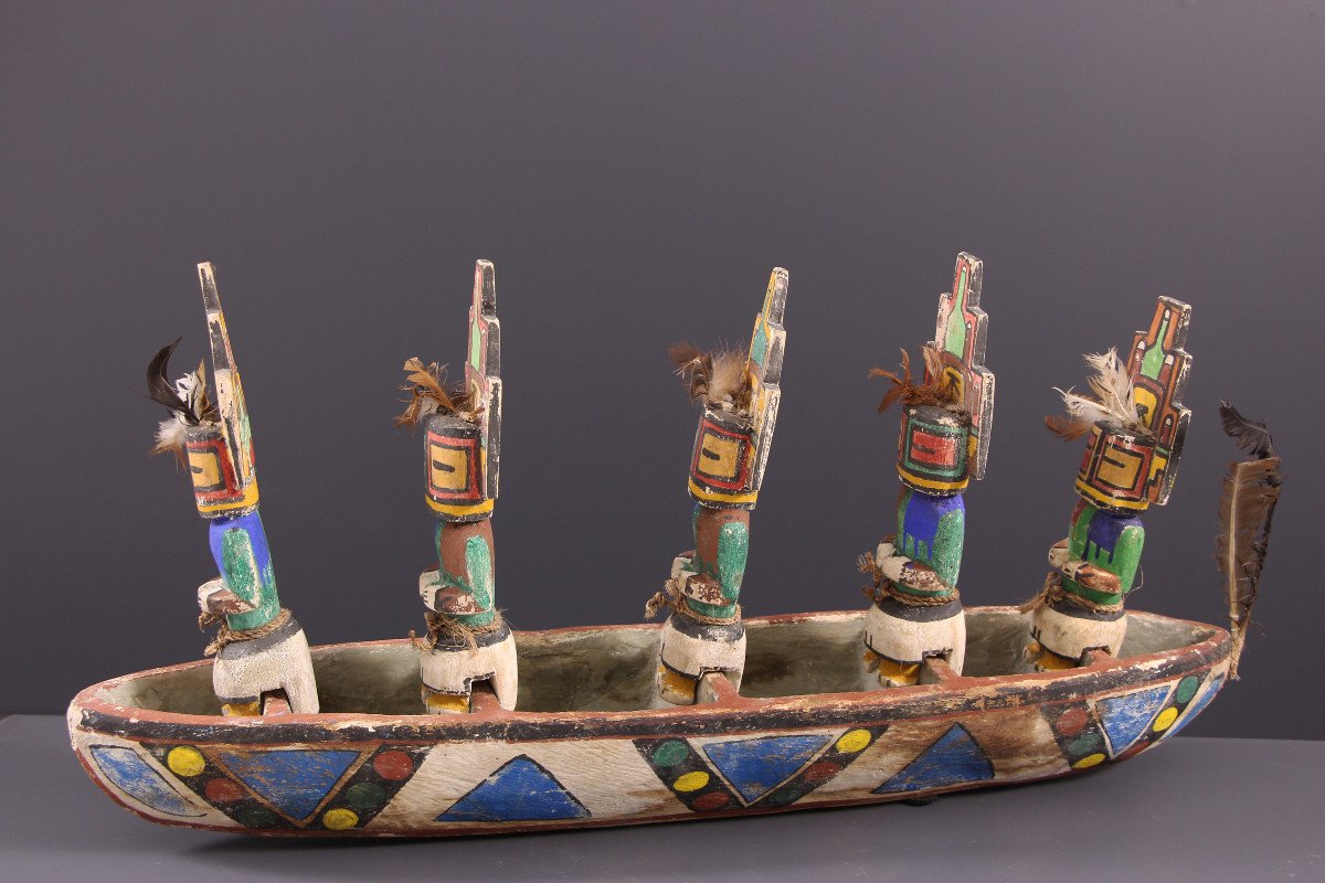 Art Tribal - Pirogue Hopi Kachinas Arizona-photo-2