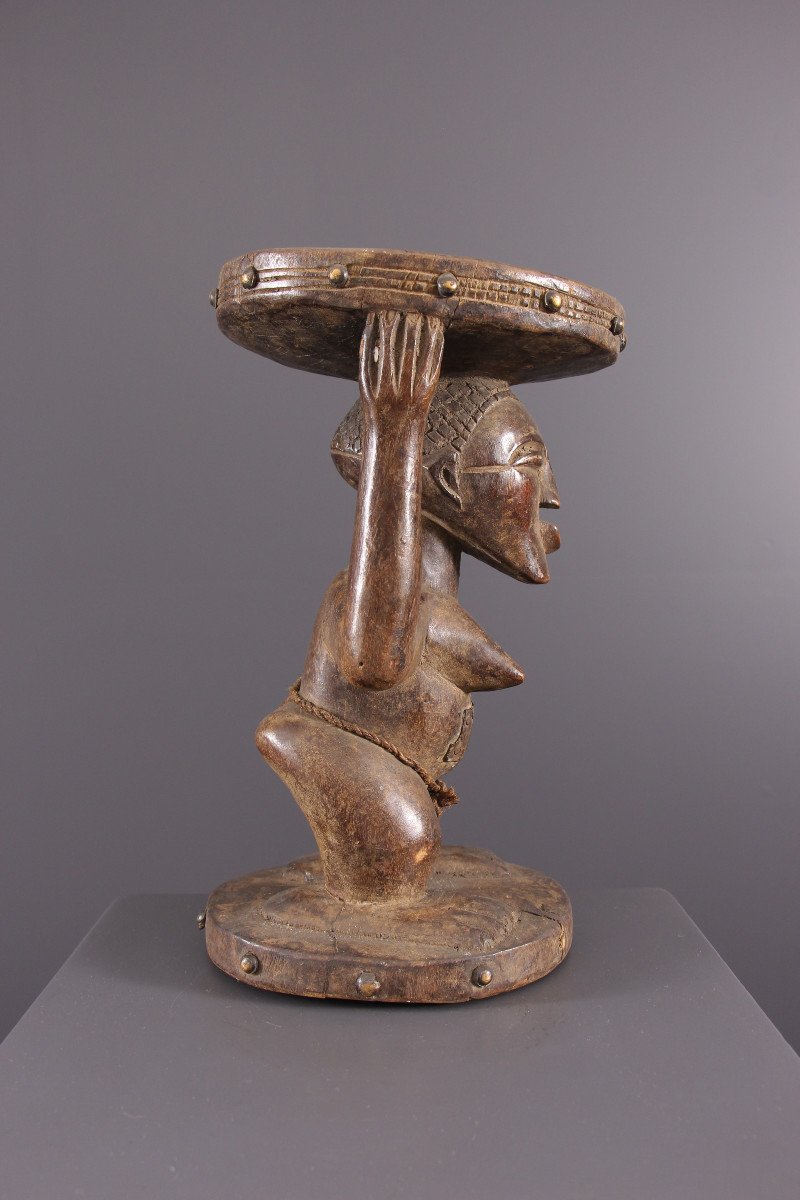 African Tribal Art - Songye Stool-photo-1