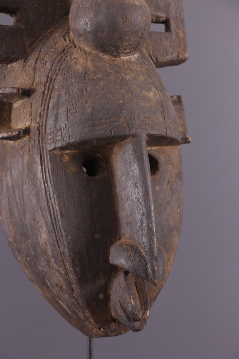 African Tribal Art - Bambara Mask-photo-2