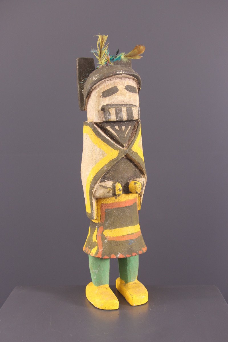 Tribal Art - Hopi Arizona Statuette-photo-4