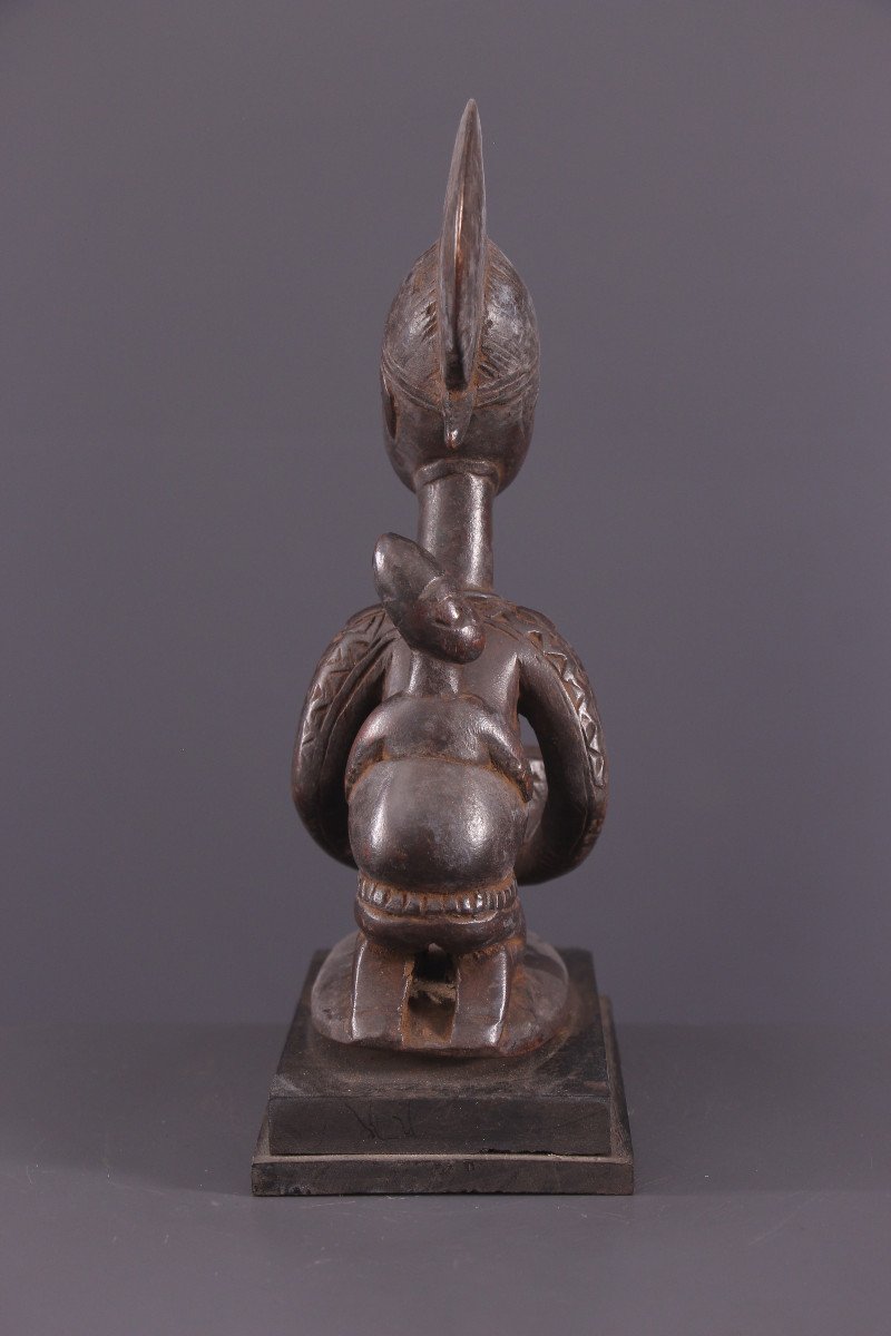 African Tribal Art - Yoruba Cup Bearer-photo-3