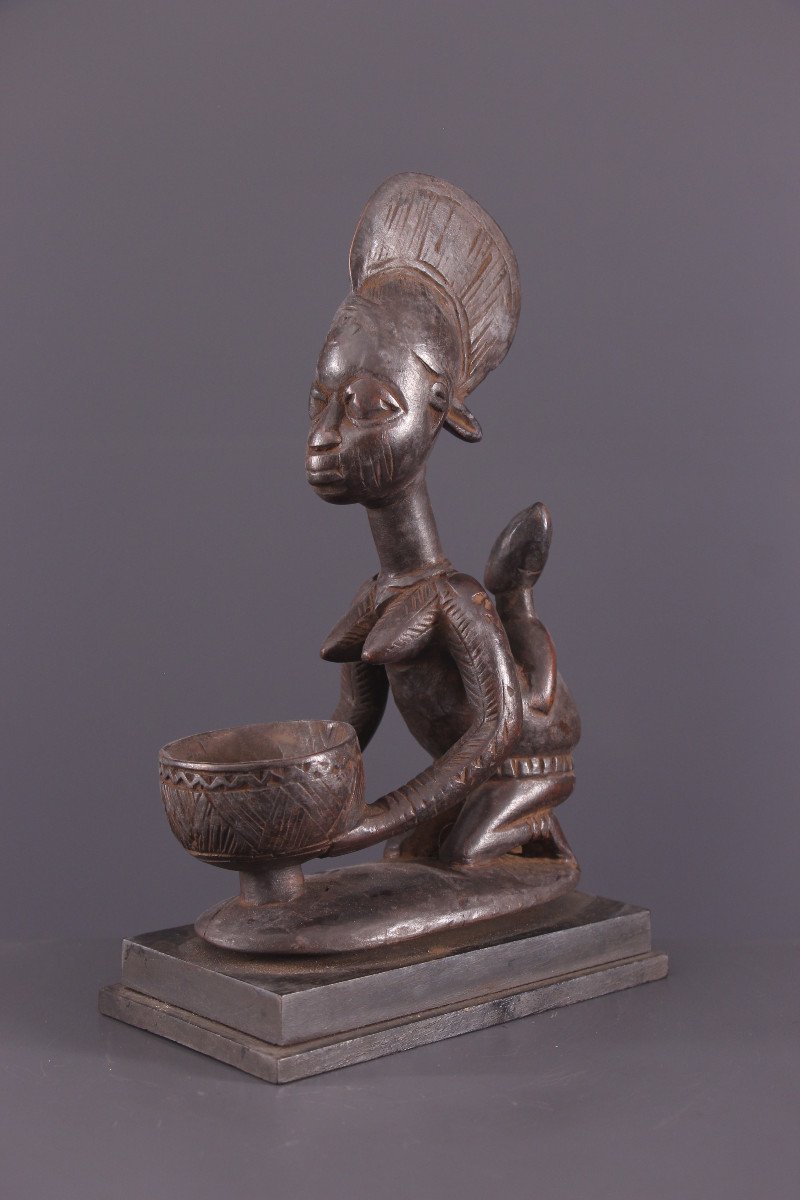 African Tribal Art - Yoruba Cup Bearer