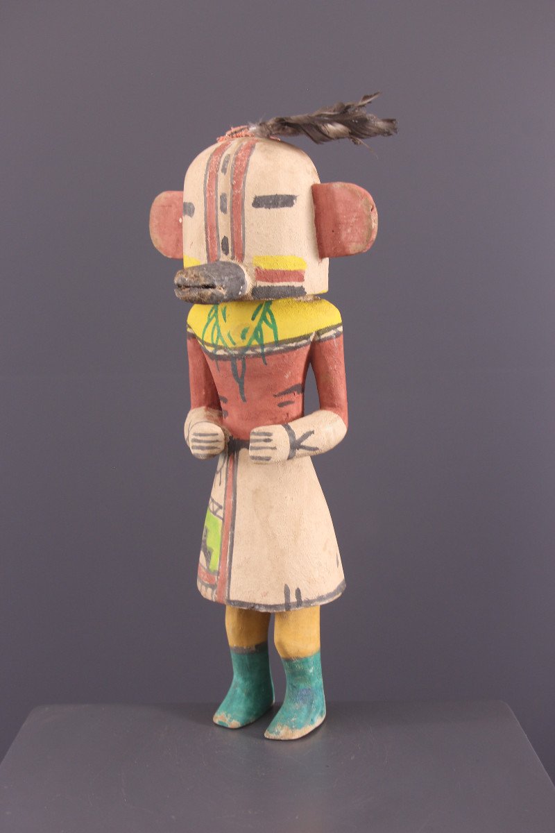 Tribal Art - Hopi Kachina Statuette-photo-3