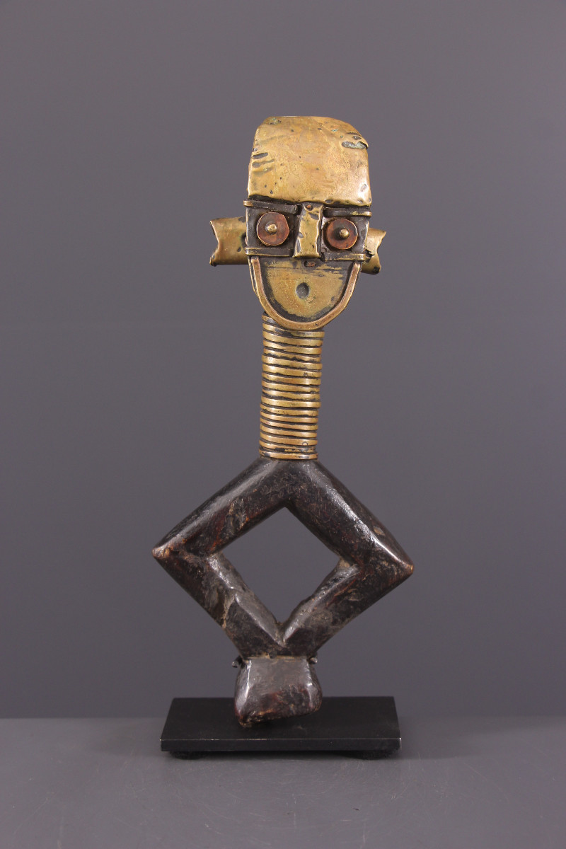 Art Tribal Africain - Figure De Reliquaire Sango Mbumba