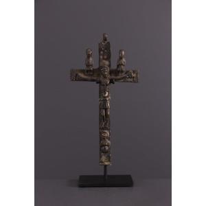 Art Tribal Africain - Crucifix Kongo Nkandi Kiditu