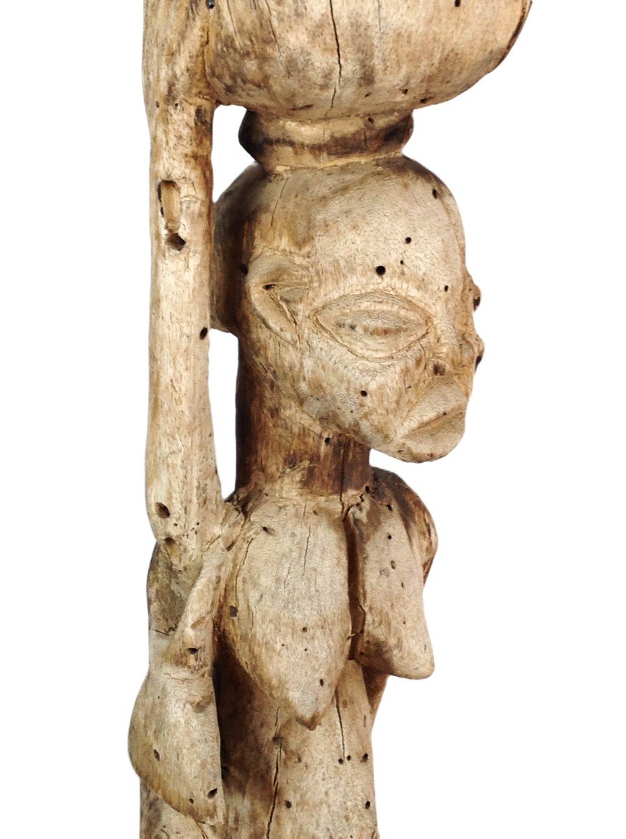 Large Yoruba Statue, Benin, Nigeria Or Togo.-photo-5