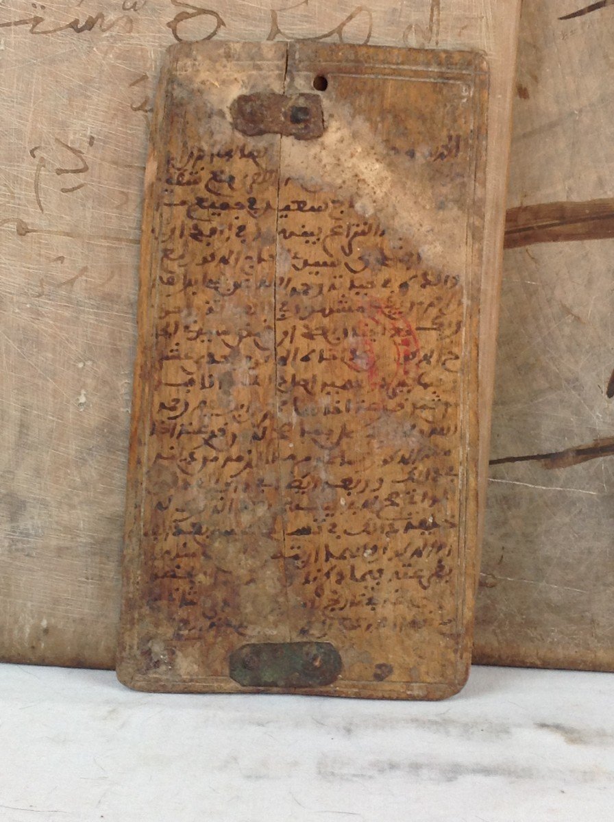 Lot Of Five Ancient Quranic Tablets, Morocco.-photo-3