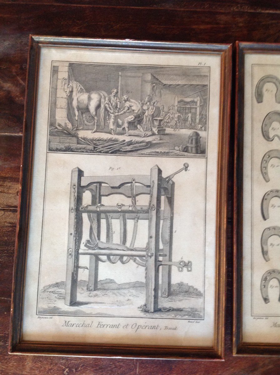 Lot Of Three 18th Century Engravings.-photo-2