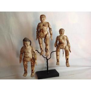 Set Of Three Chinese Fertility Dolls