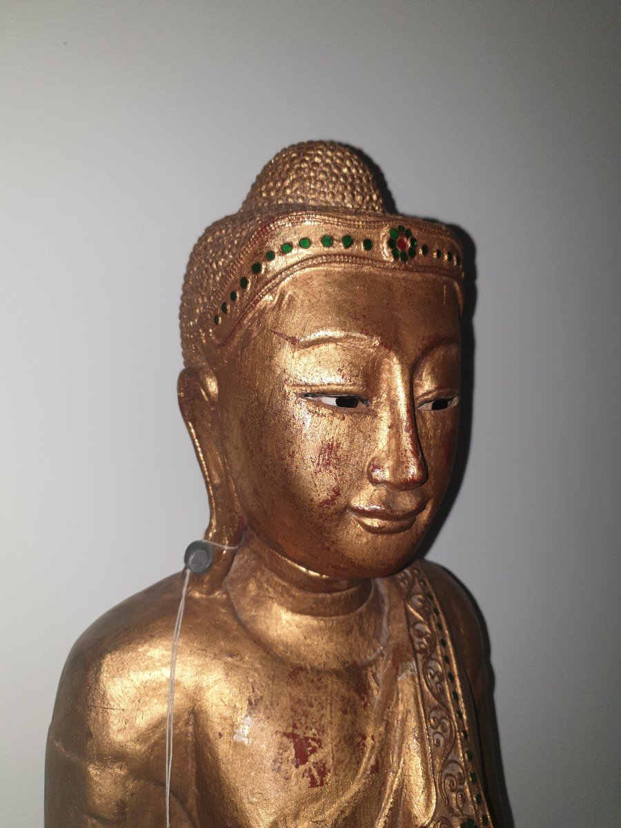 Burma - Large Standing Buddha - 104 Cm