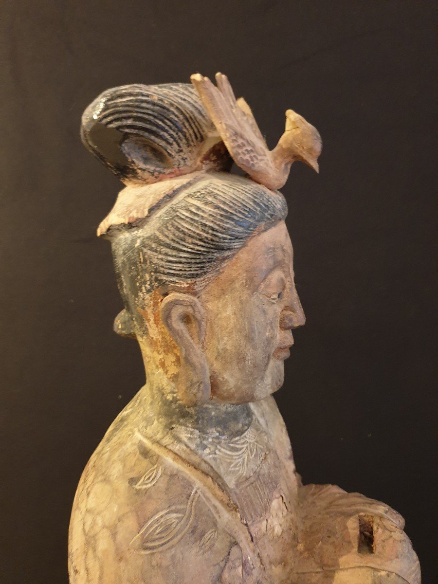 China - Wooden Guanyin - 19th - 70 Cm-photo-5