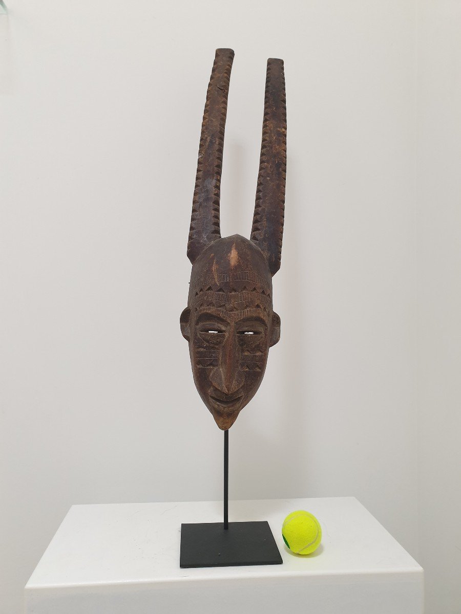 Bambara (mali) - Horned Mask - 78 Cm-photo-2