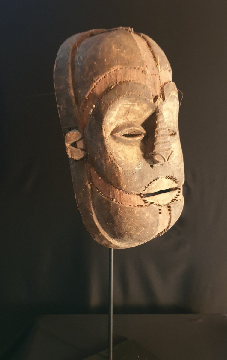 West Africa - Bichrome Mask - 34 Cm-photo-2
