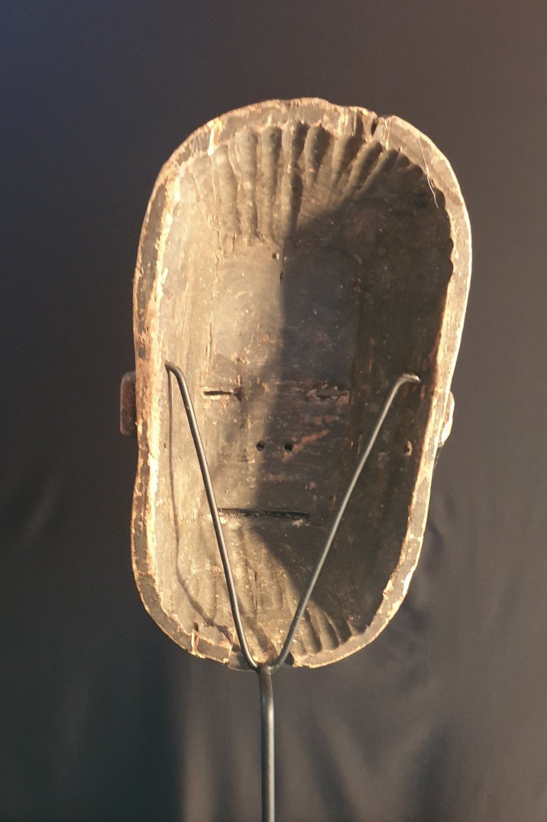 Afrique De l'Ouest - Masque Bichrome - 34 Cm-photo-4