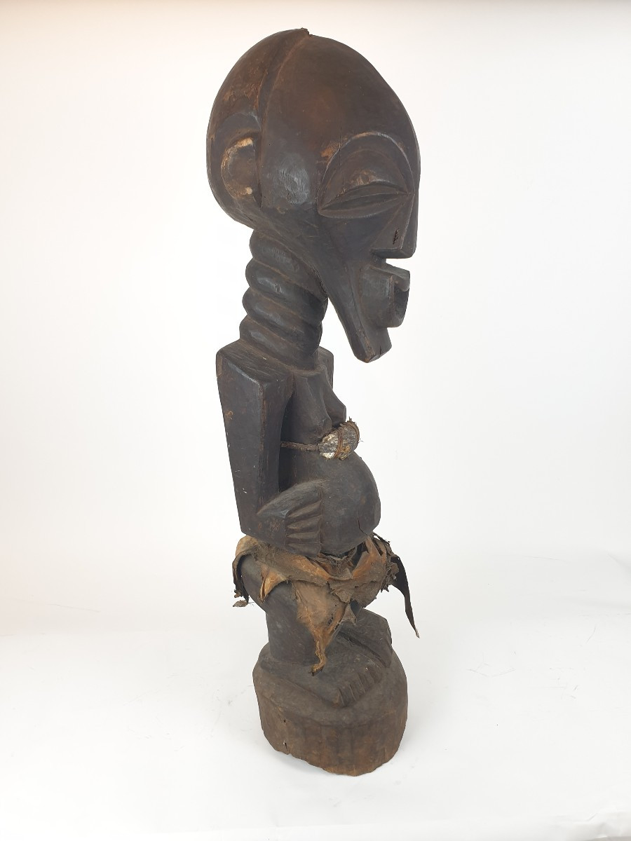 Songye (drc) - Large Wooden Statue - H 93 Cm-photo-3