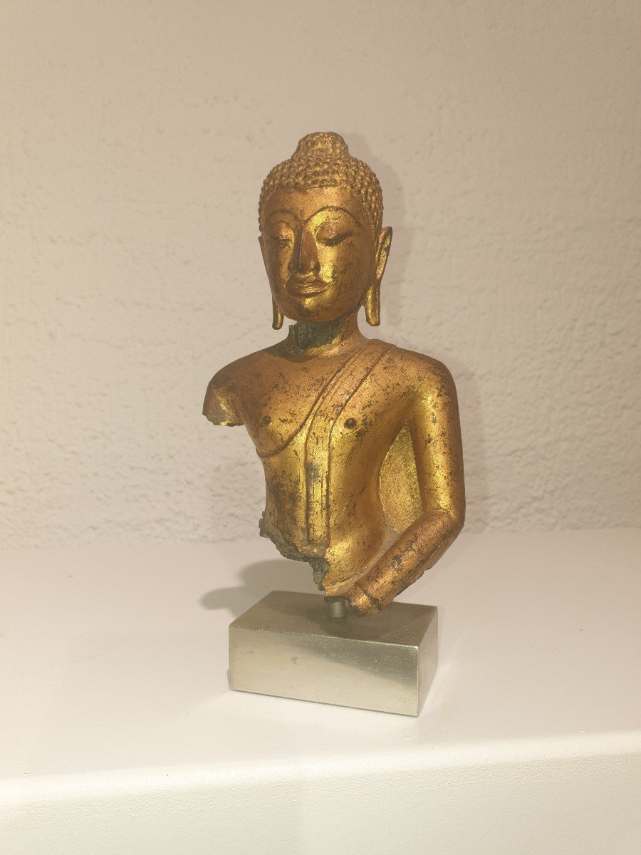 Bouddha En Bronze Doré