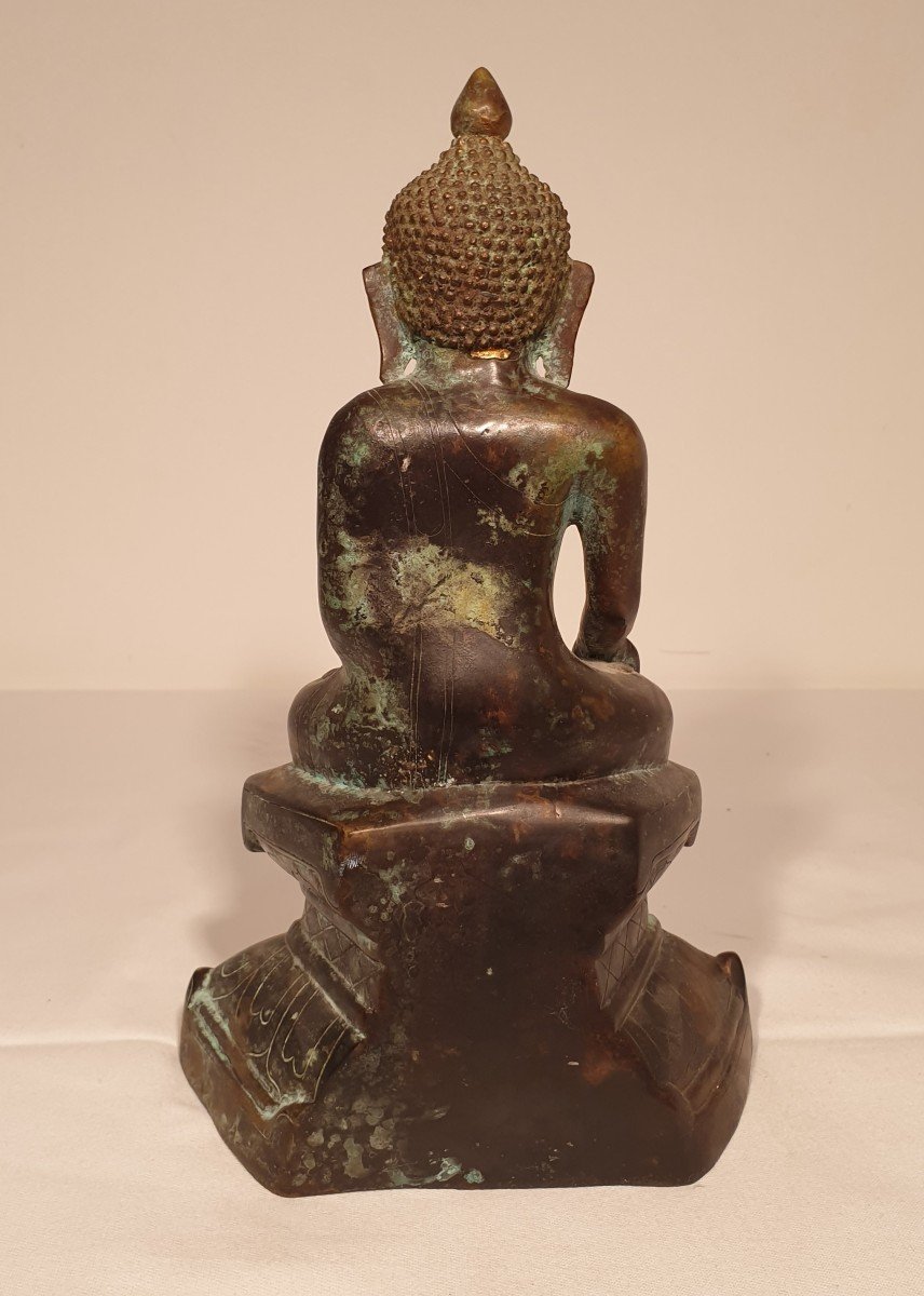 Chine - Bouddha En Bronze - XXème-photo-2