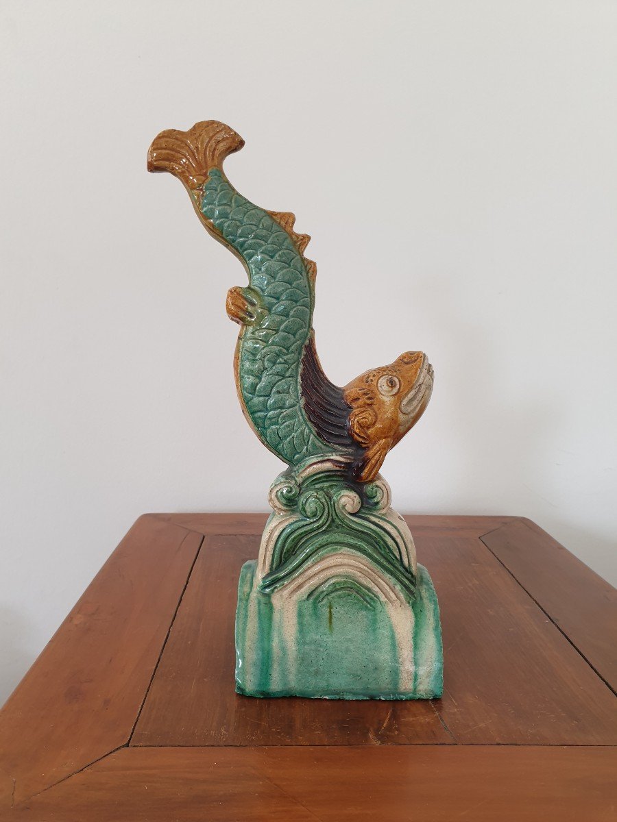 China - Carp Shaped Ridge Tile