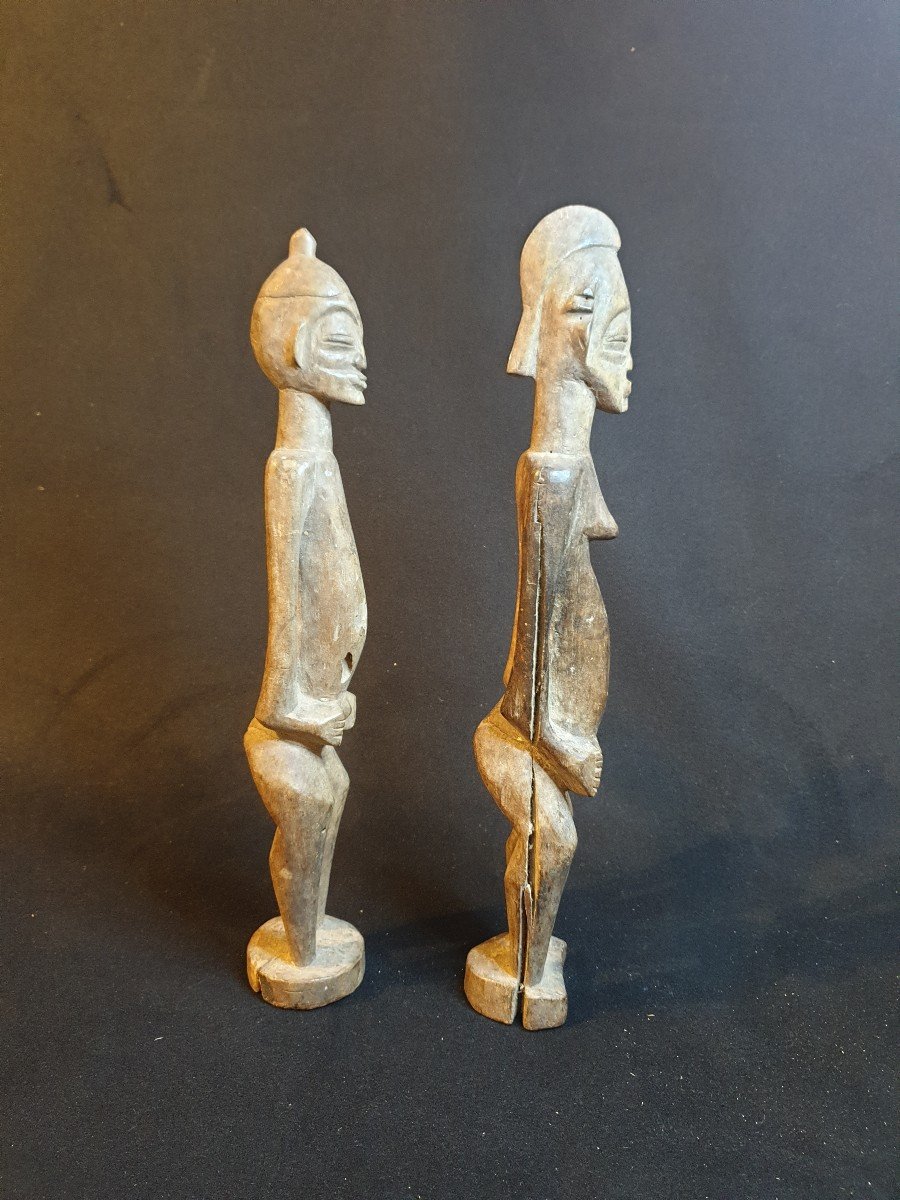 Senoufo - Couple Of Characters - 36 Cm-photo-2