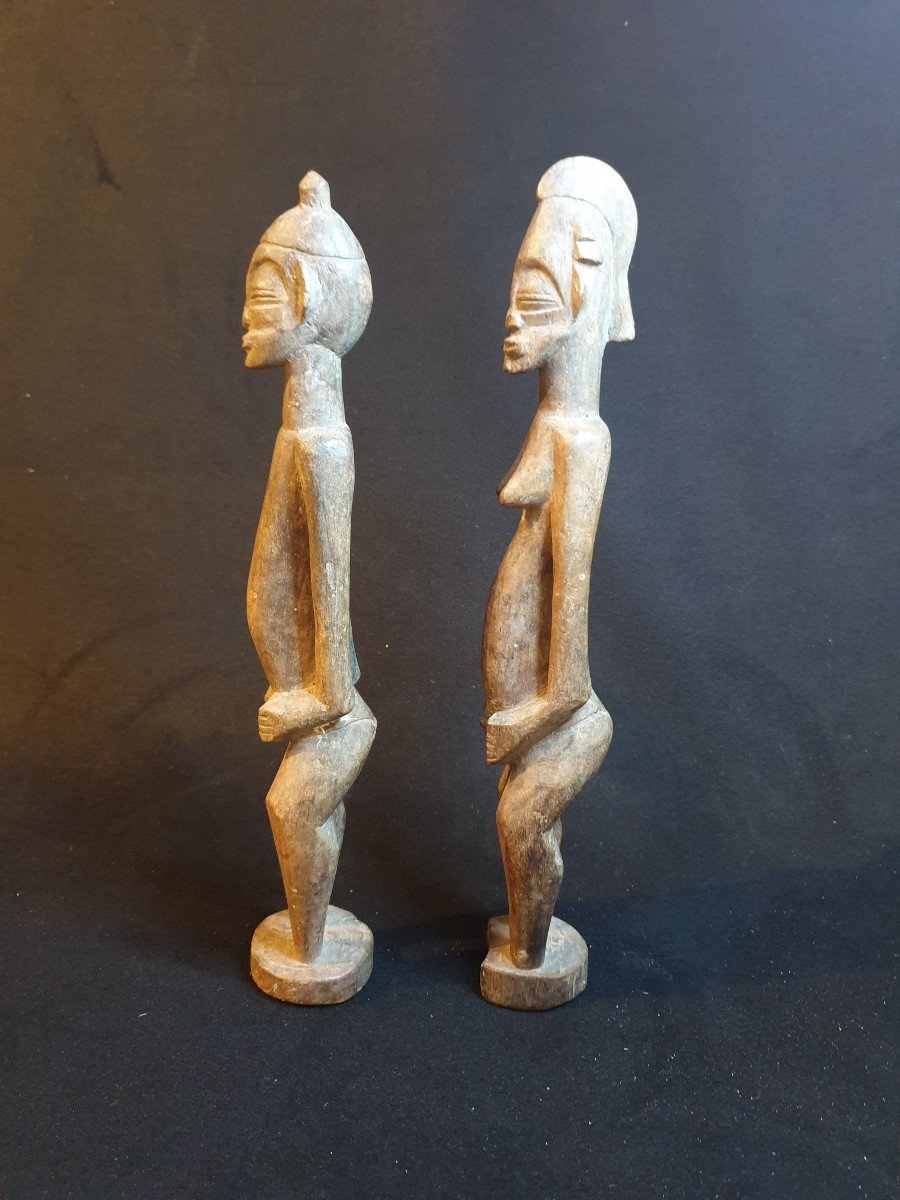 Senoufo - Couple Of Characters - 36 Cm-photo-4