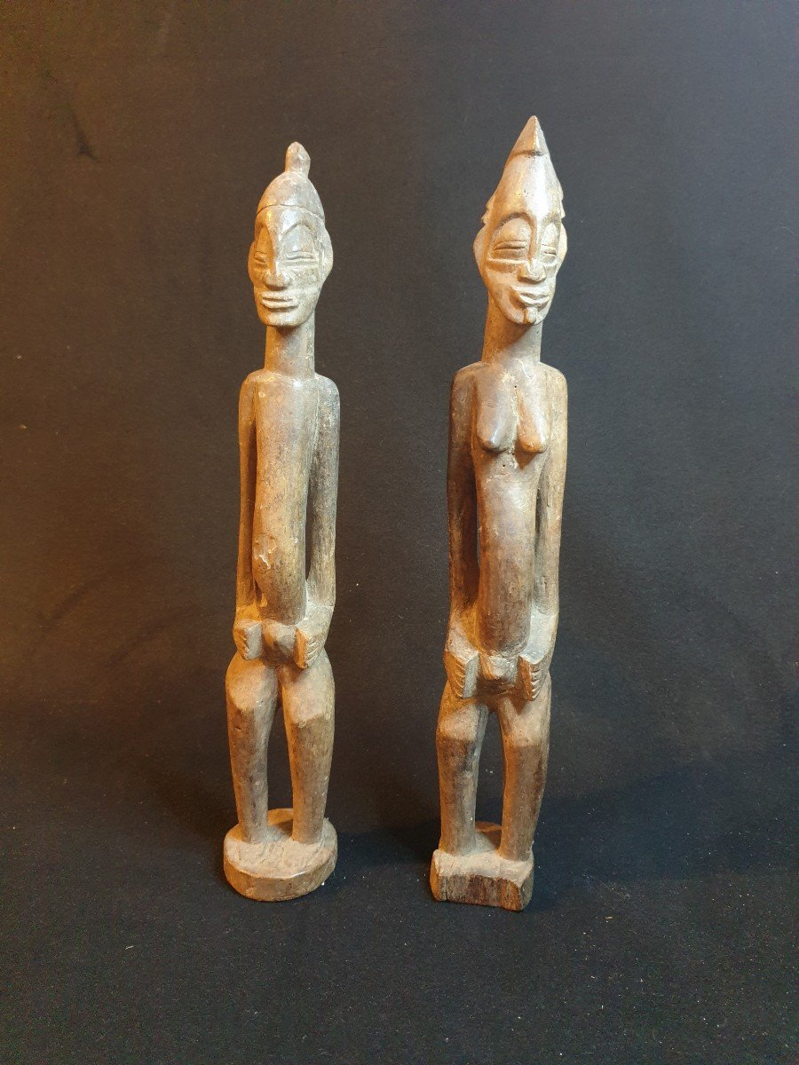 Senoufo - Couple Of Characters - 36 Cm