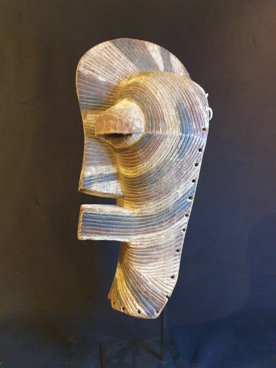 Songye Kifwébé Mask (drc) - 58 Cm-photo-3