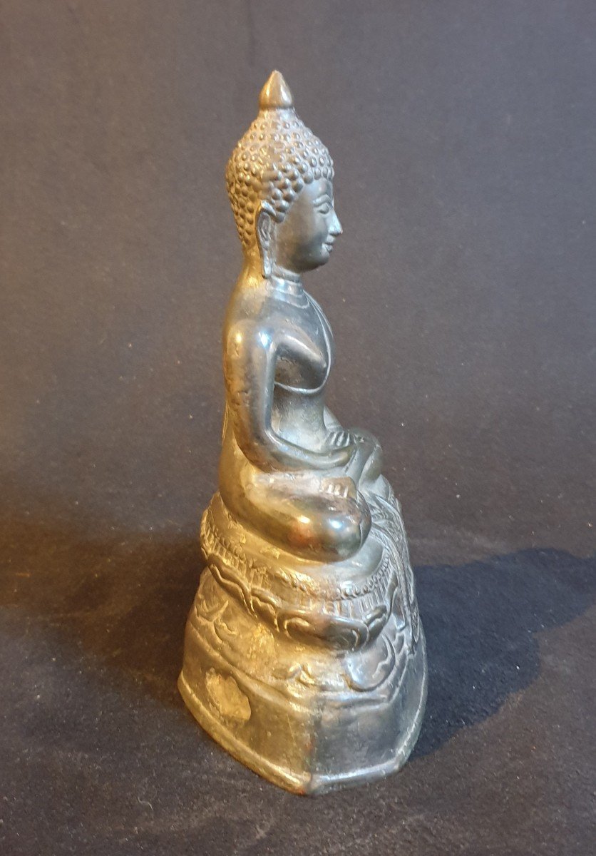 Thailand - Bronze Buddha - 23 Cm-photo-3