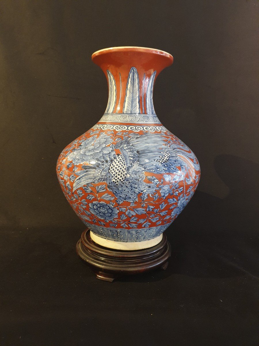 China - Large Qing Dynasty Vase (1644 - 1912) - 49 Cm-photo-3