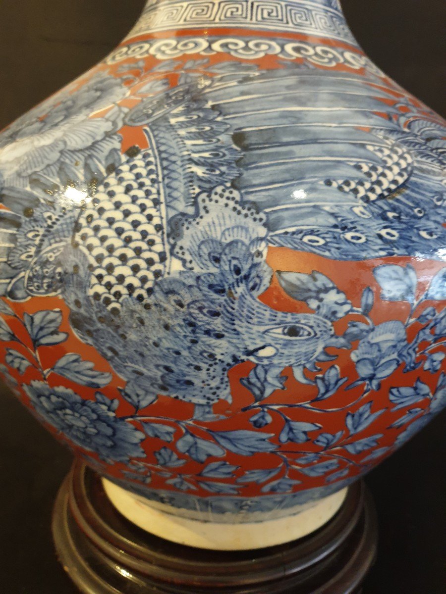 China - Large Qing Dynasty Vase (1644 - 1912) - 49 Cm-photo-4