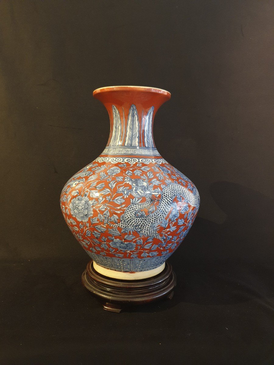 China - Large Qing Dynasty Vase (1644 - 1912) - 49 Cm