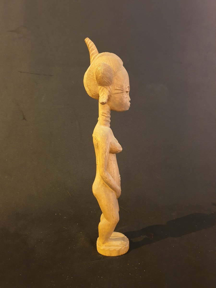 Baoulé (cote d'Ivoire) - Figurine Féminine - 54 Cm-photo-3