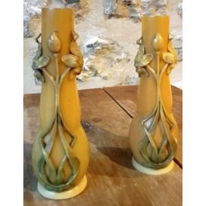 Pair Of Soliflore Vases