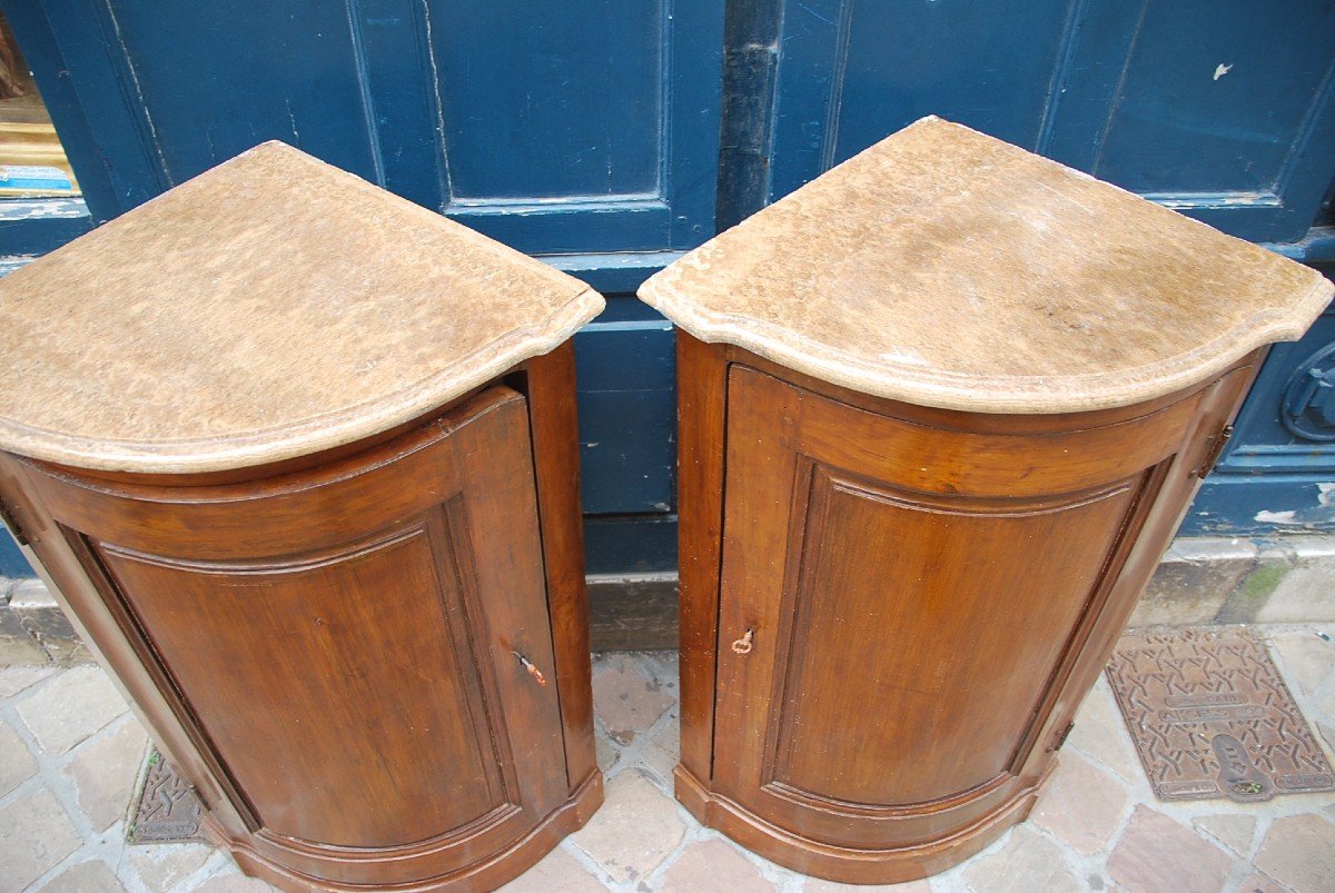 Pair Of Natural Wood Corners Late XVIII-photo-2