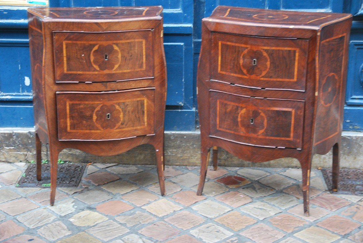 Pair Of Italian Commodes XVIII-photo-5