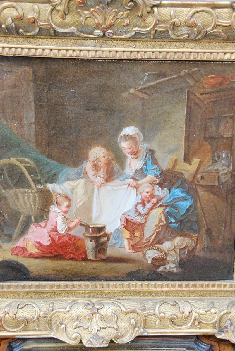 Fragonard Follower, The Happy Family. 18th Century School-photo-5