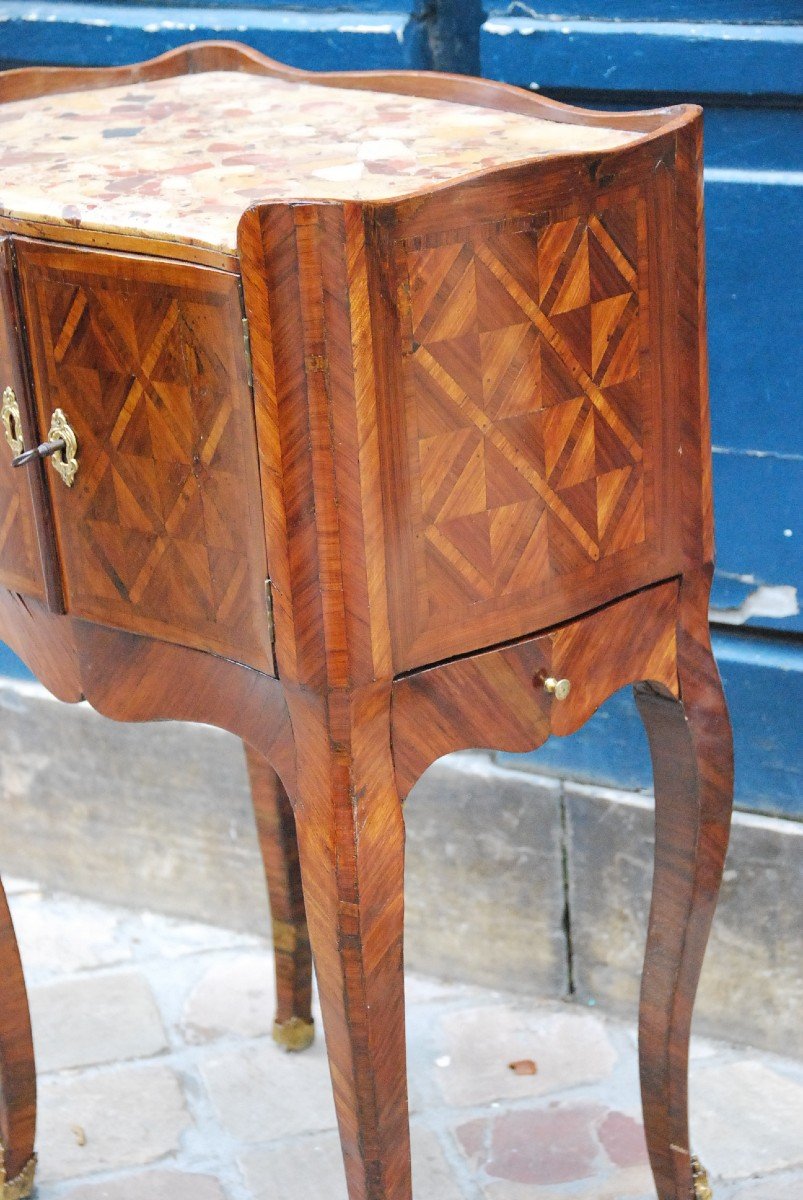 Snack Table In Veneer D Louis XV XVIII-photo-2