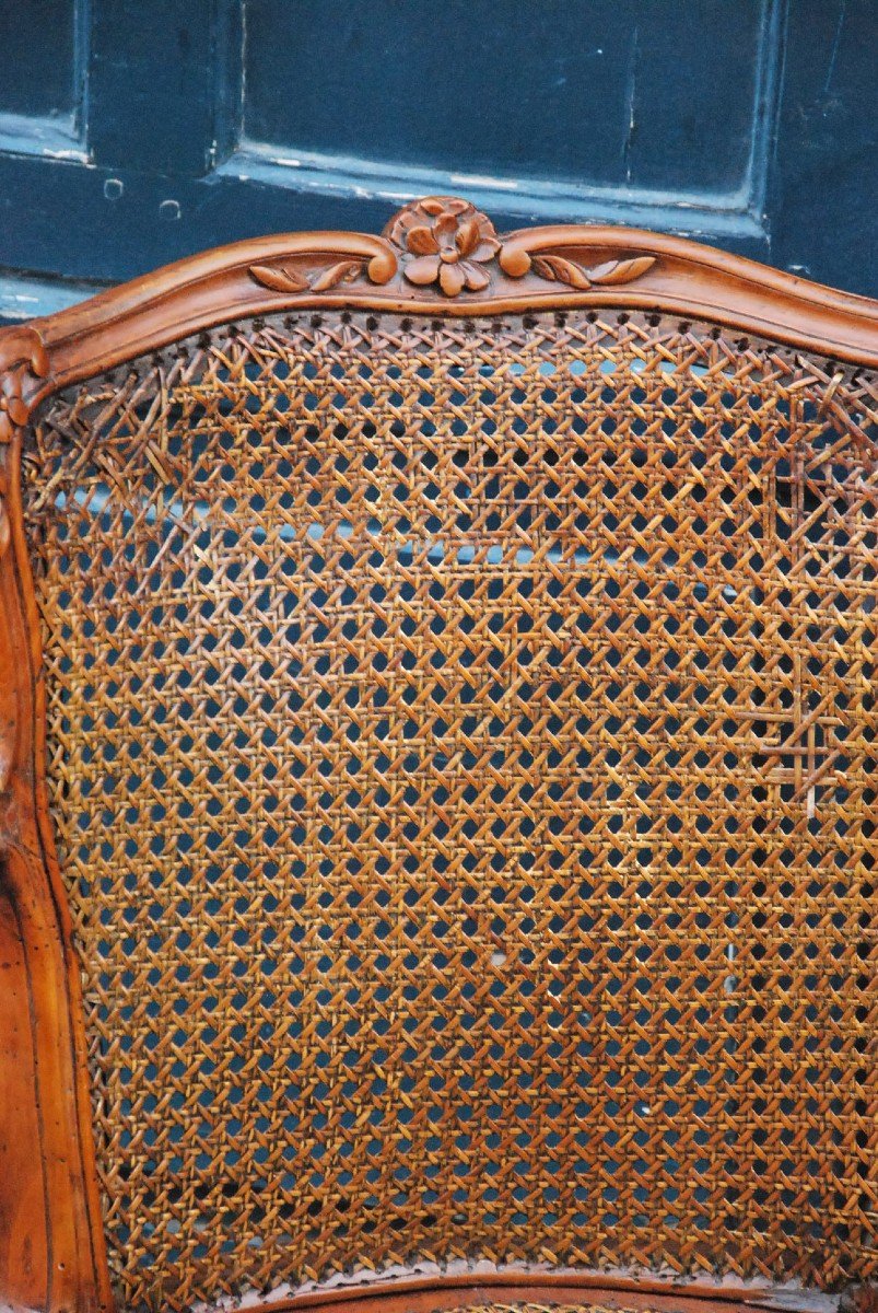 Caned Office Armchair Stamped From Boulard XVIII-photo-4