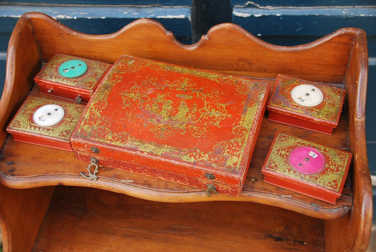 Quadrille Games Box, In Varnish Martin XVIII-photo-4