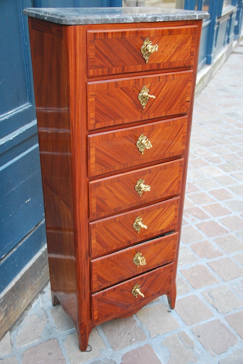 Small Semainier D Louis XV Period