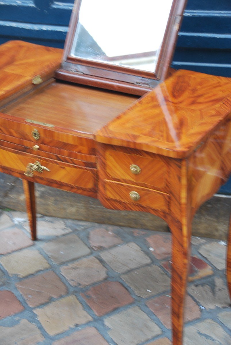 Veneer Dressing Table D Louis XV XVIII-photo-1