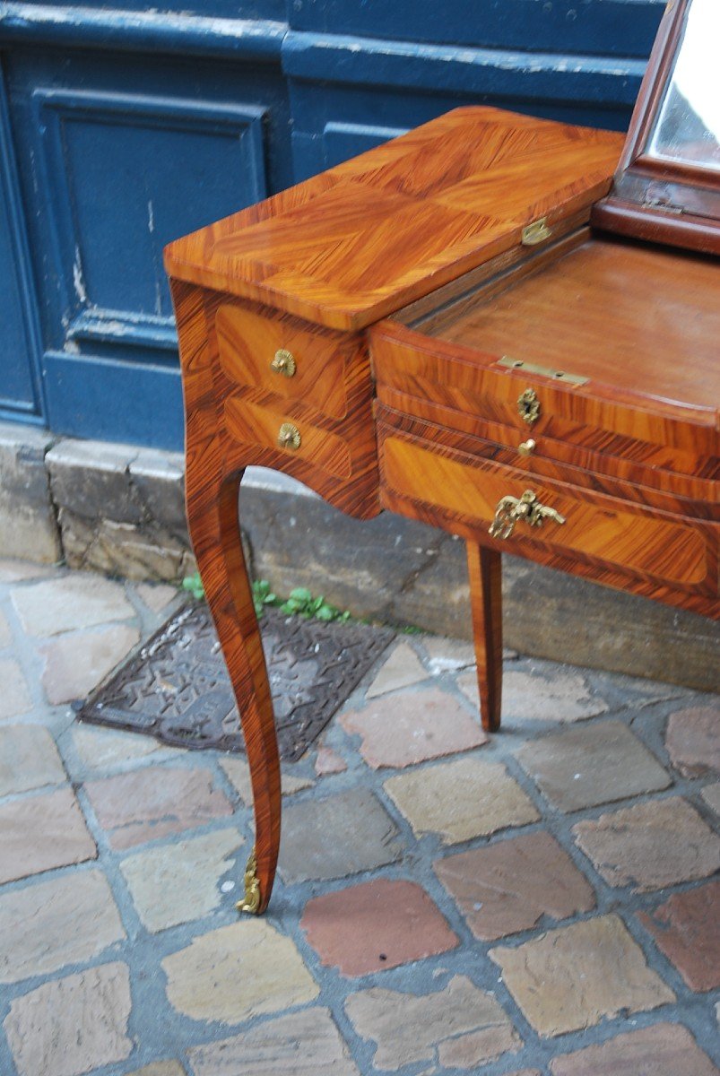 Veneer Dressing Table D Louis XV XVIII-photo-2