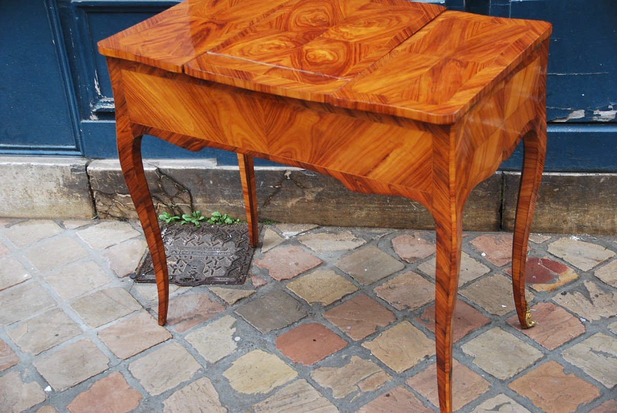 Veneer Dressing Table D Louis XV XVIII-photo-7