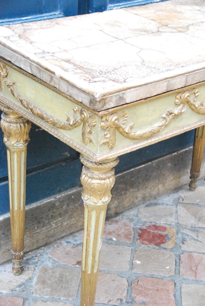 Console With 4 Legs Piedmont Italy XVIII-photo-3