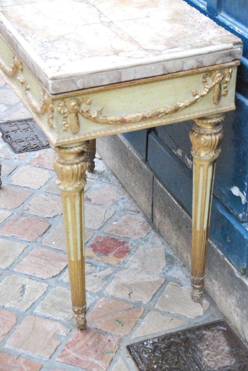 Console With 4 Legs Piedmont Italy XVIII-photo-3