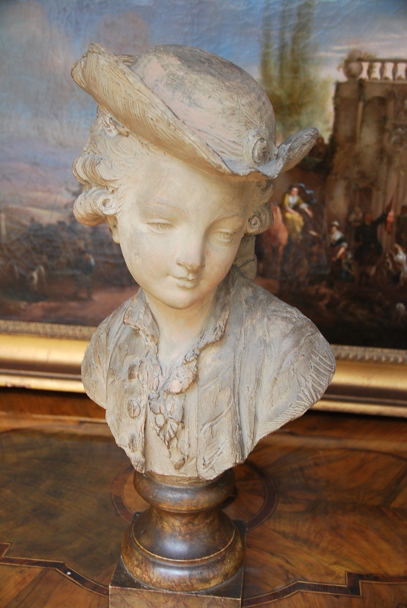 Duc D Artois, Original Terracotta Signed By Ferdinand Cian 