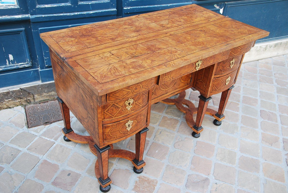 Masarin Desk In Veneer D Louis XIV Period-photo-1