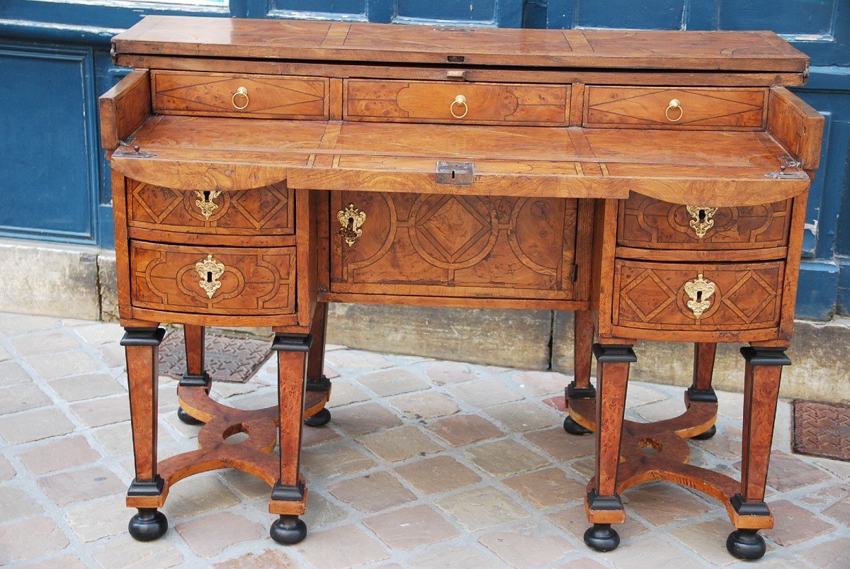 Masarin Desk In Veneer D Louis XIV Period-photo-7