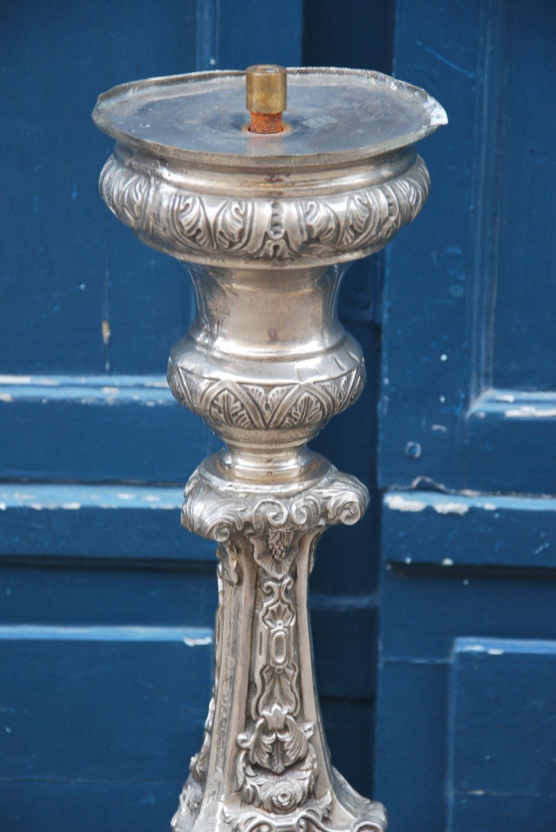 Torchère En Métal De Style Louis XIV-photo-2