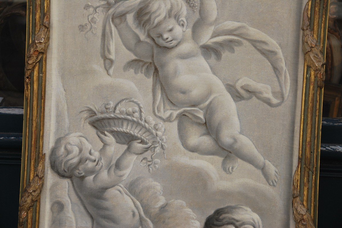 Grisaille XVIII Games Of Putti Jacob De Wit-photo-8