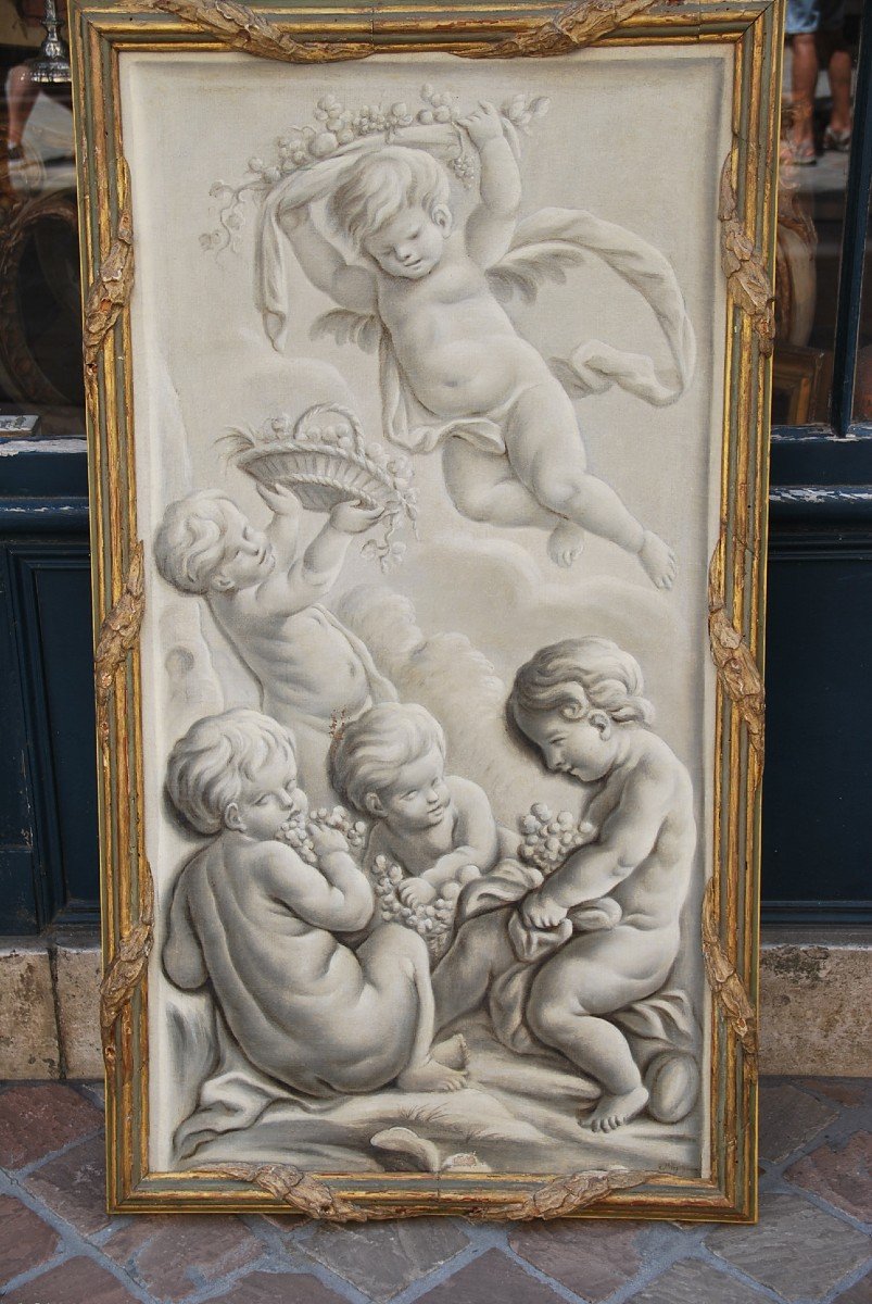 Grisaille XVIII Games Of Putti Jacob De Wit